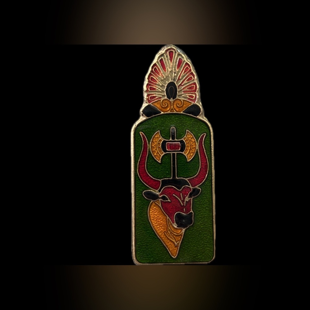 🐂🦚Peacock/Bull Vintage Brass & Enamel Cloisonné Mail Clip/Paper Clip/Desk Clip - Picture 17 of 17